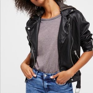 Price Drop! Free People Drapey Vegan Moto Jacket